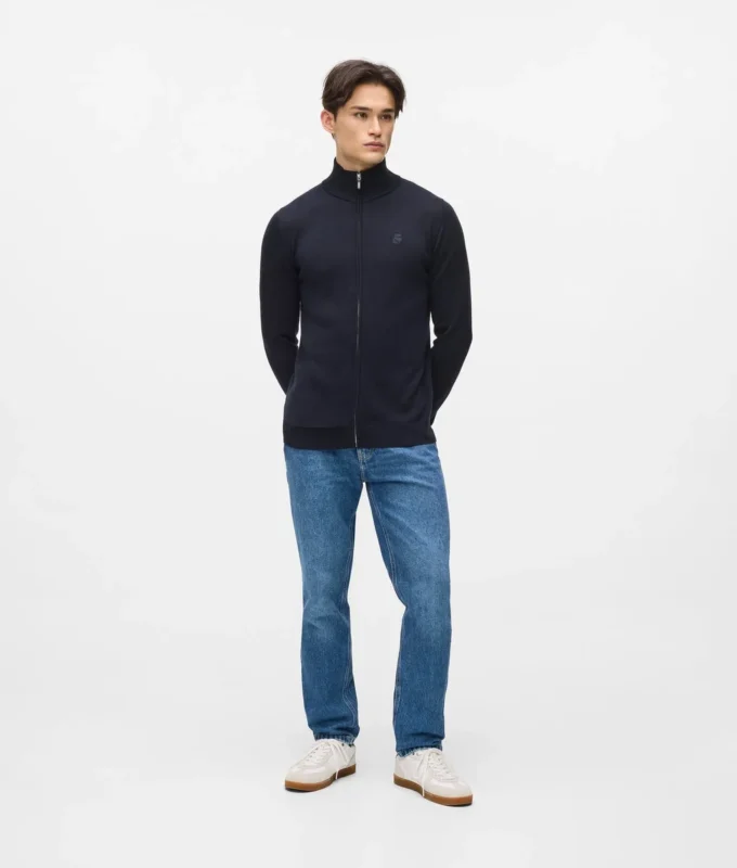 Giacca in maglia con zip Giacca in maglia con zip