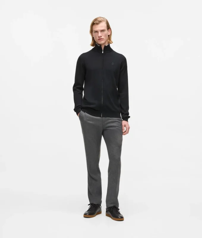 Giacca in maglia con zip Giacca in maglia con zip