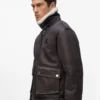 Giacca in shearling con monogramma Giacca in shearling con monogramma