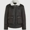 Giacca in shearling con monogramma Giacca in shearling con monogramma