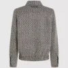 Giacca in tweed bouclé con zip