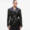 Giacca oversize in pelle Giacca oversize in pelle