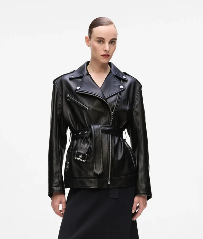Giacca oversize in pelle Giacca oversize in pelle