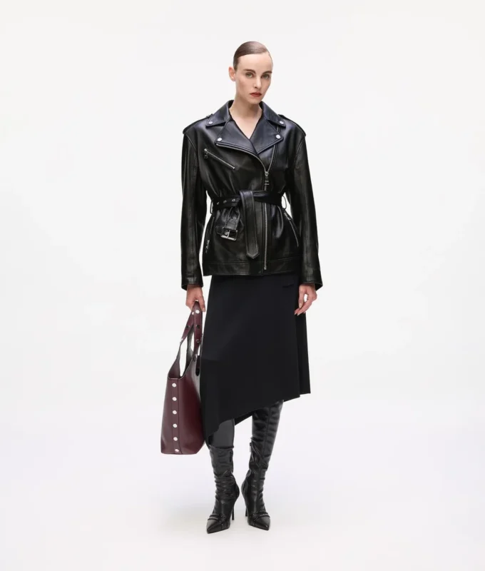 Giacca oversize in pelle Giacca oversize in pelle