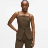 Gilet con scollo quadrato Gilet con scollo quadrato