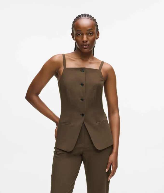 Gilet con scollo quadrato Gilet con scollo quadrato