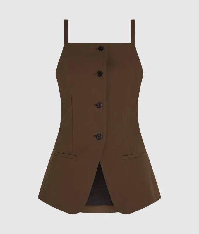 Gilet con scollo quadrato Gilet con scollo quadrato