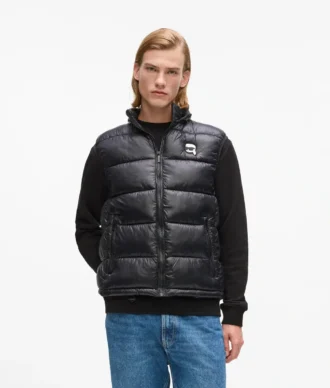 Gilet imbottito con cappuccio Ikon
