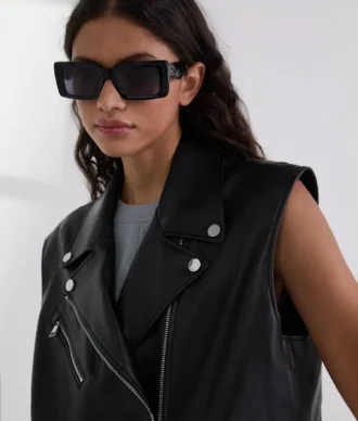 GILET IN ECOPELLE