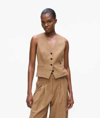 Gilet in misto lana