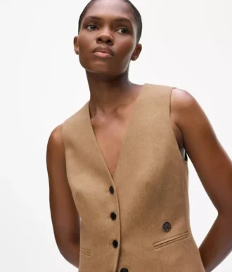 Gilet in misto lana