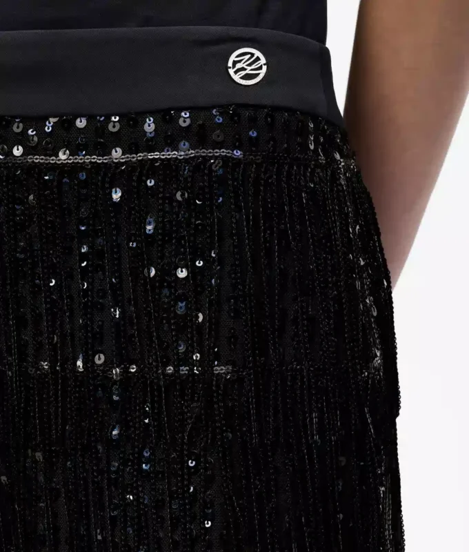 Gonna con frange e paillettes Gonna con frange e paillettes