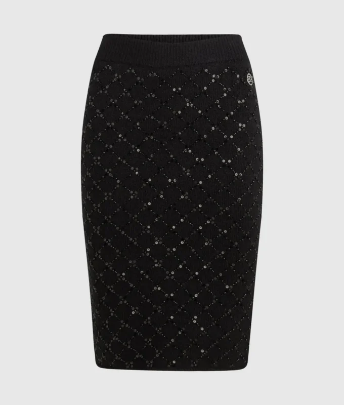 Gonna in maglia con paillettes Gonna in maglia con paillettes
