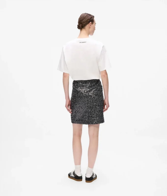 Gonna in tweed con paillettes Gonna in tweed con paillettes