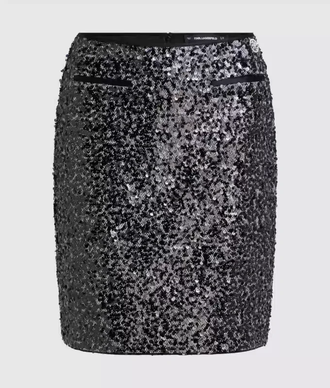 Gonna in tweed con paillettes Gonna in tweed con paillettes