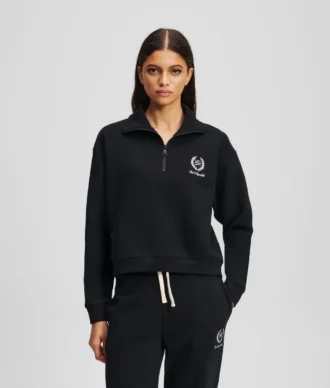 HOTEL KARL LOUNGEWEAR FELPA CON MEZZA ZIP