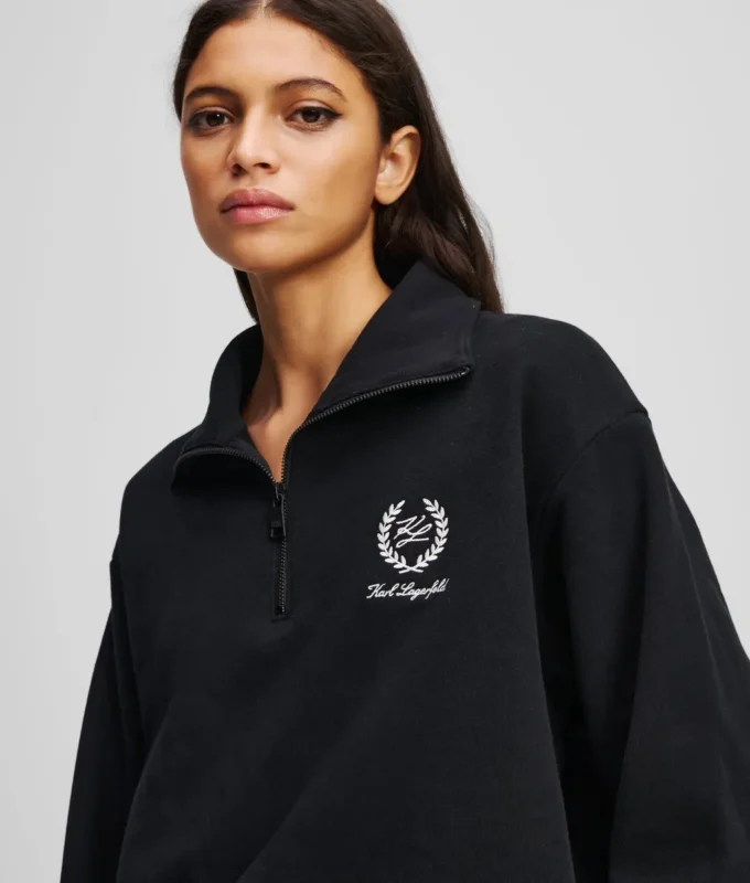 HOTEL KARL LOUNGEWEAR FELPA CON MEZZA ZIP HOTEL KARL LOUNGEWEAR FELPA CON MEZZA ZIP