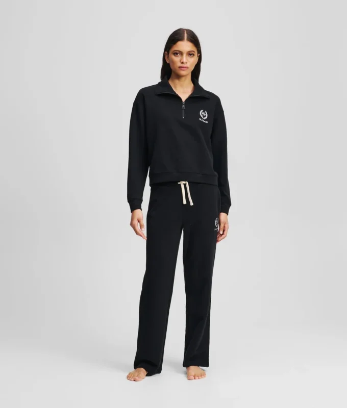 HOTEL KARL LOUNGEWEAR FELPA CON MEZZA ZIP HOTEL KARL LOUNGEWEAR FELPA CON MEZZA ZIP