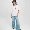 JEANS A GAMBA LARGA CON PIEGHE JEANS A GAMBA LARGA CON PIEGHE