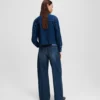 JEANS A VITA BASSA E GAMBA LARGA