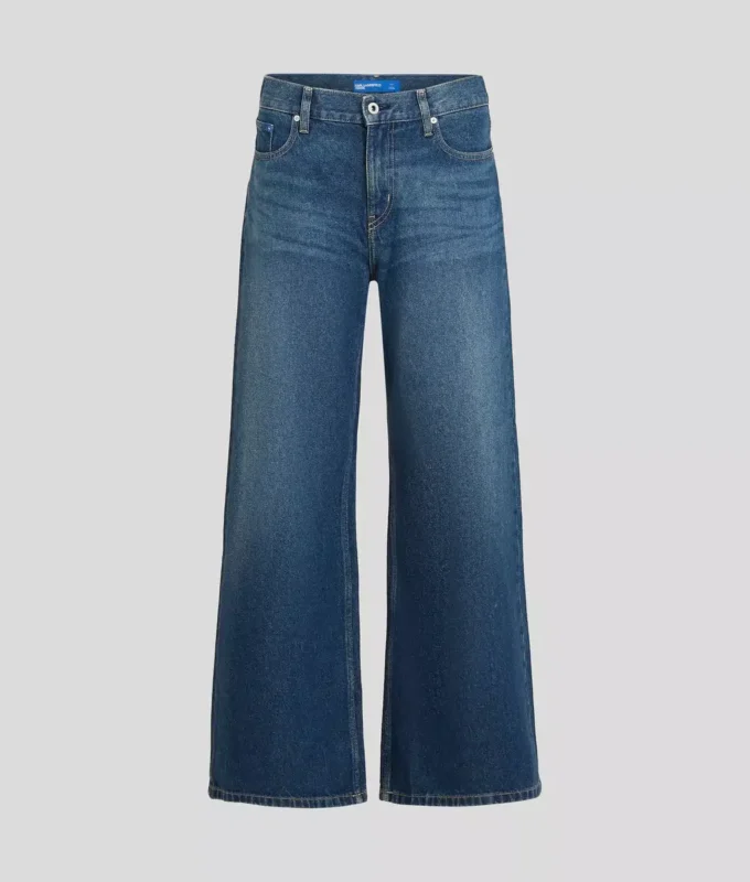 JEANS A VITA BASSA E GAMBA LARGA