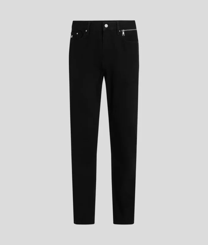 JEANS AFFUSOLATI CON DETTAGLIO ZIP JEANS AFFUSOLATI CON DETTAGLIO ZIP