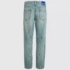Jeans affusolati con spruzzi di vernice
