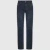 Jeans con monogramma su tutta la superficie Jeans con monogramma su tutta la superficie