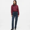 Jeans dritti a vita alta Jeans dritti a vita alta