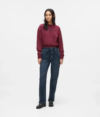 Jeans dritti a vita alta
