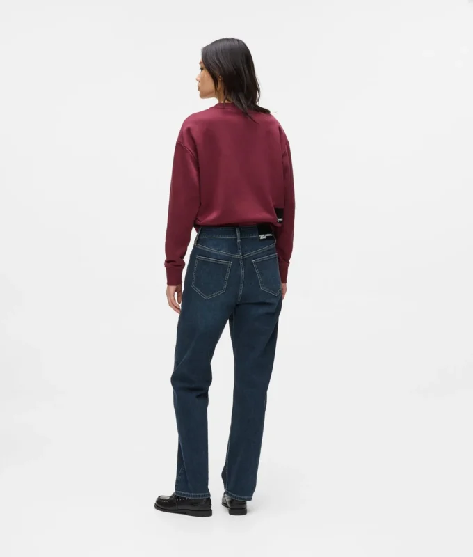 Jeans dritti a vita alta Jeans dritti a vita alta