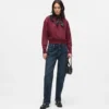 Jeans dritti a vita alta Jeans dritti a vita alta