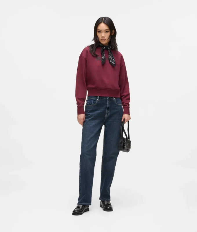 Jeans dritti a vita alta Jeans dritti a vita alta