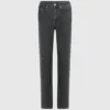 Jeans dritti a vita alta