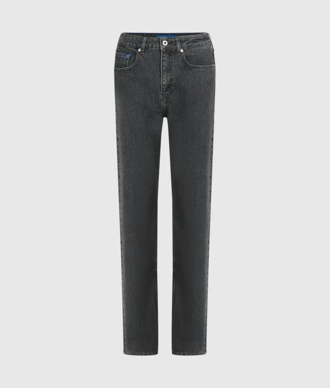 Jeans dritti a vita alta