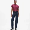 Jeans dritti con dettagli bottoni Jeans dritti con dettagli bottoni
