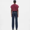 Jeans dritti con dettagli bottoni Jeans dritti con dettagli bottoni
