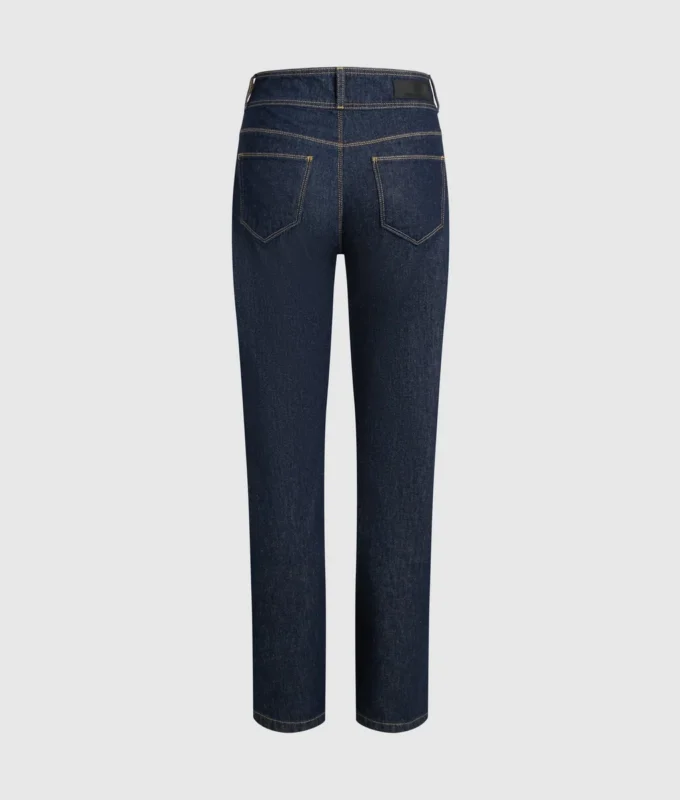 Jeans dritti con dettagli bottoni Jeans dritti con dettagli bottoni