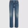Jeans dritti con lavaggio vintage