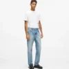 Jeans dritti con tasche rimosse Jeans dritti con tasche rimosse