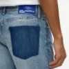 Jeans dritti con tasche rimosse Jeans dritti con tasche rimosse