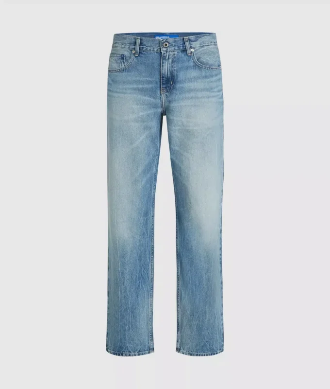 Jeans dritti con tasche rimosse Jeans dritti con tasche rimosse