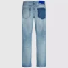 Jeans dritti con tasche rimosse Jeans dritti con tasche rimosse