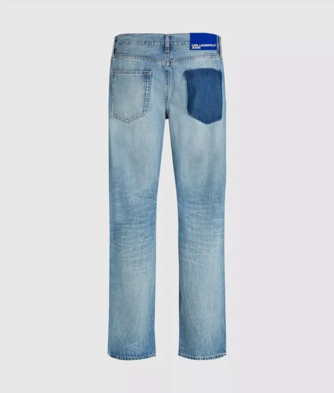 Jeans dritti con tasche rimosse Jeans dritti con tasche rimosse