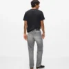 Jeans dritti lavati