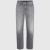 Jeans dritti lavati