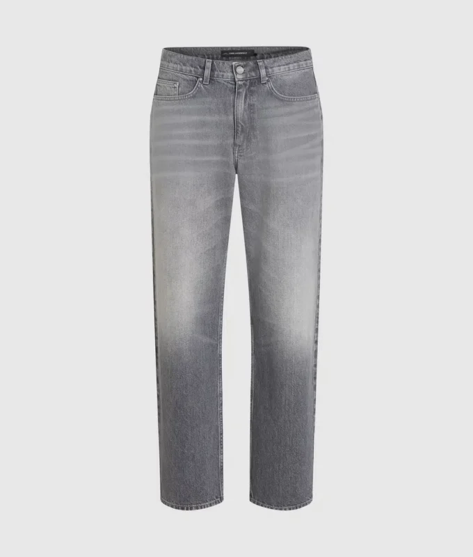 Jeans dritti lavati