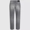 Jeans dritti lavati