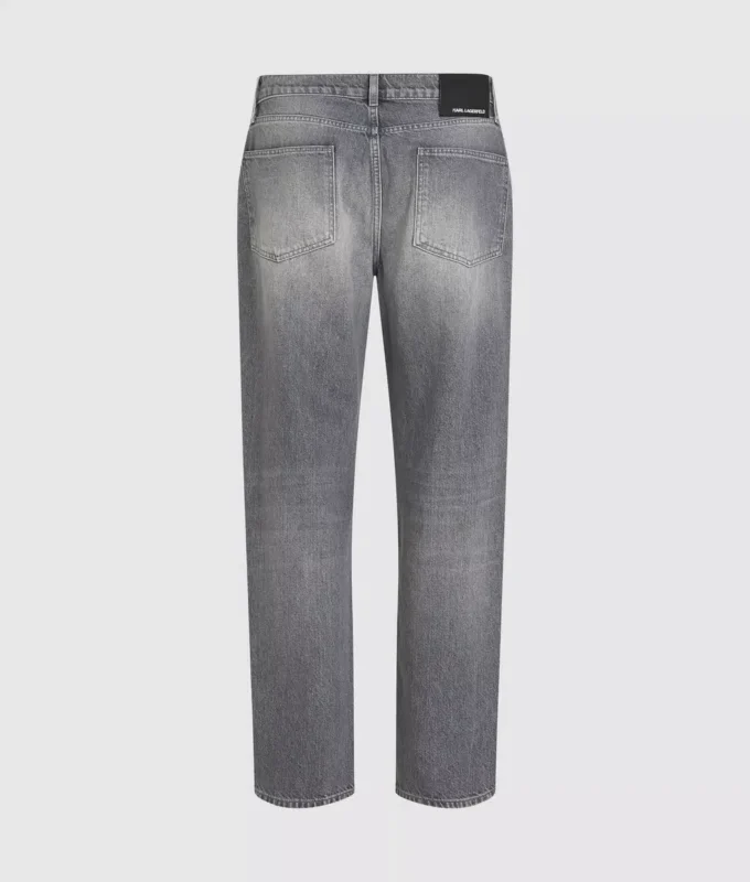 Jeans dritti lavati