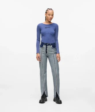 Jeans dritti rovesciati